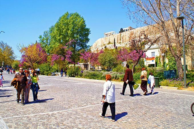 Vintage Apartment Next To Acropolis Museum Atene Esterno foto